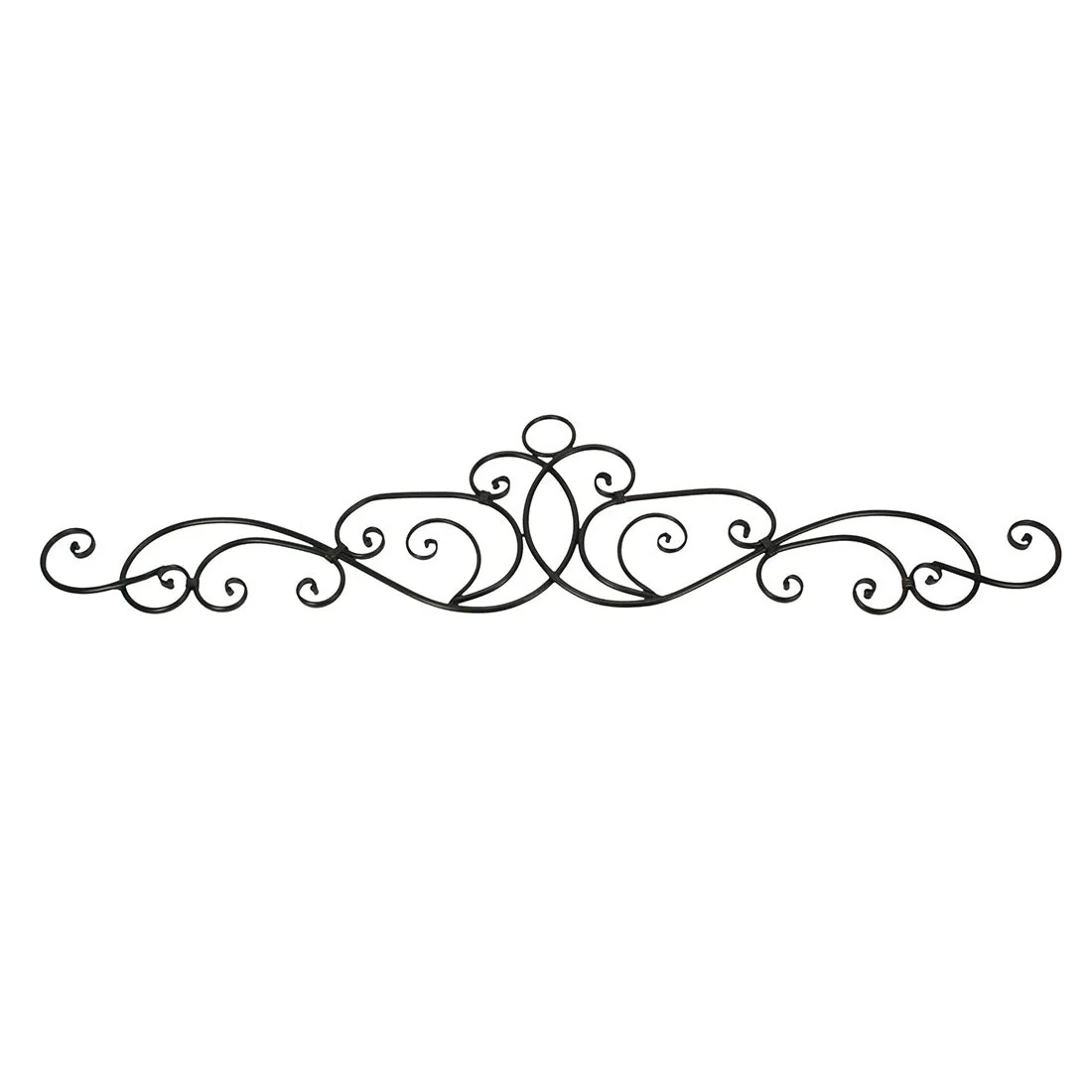 Set of 2 54 Inch Metal Wall Art Scrolls Hanging Door Or Window Decor Antique Bronze Accent Rustic Decorative Arch - Image 8