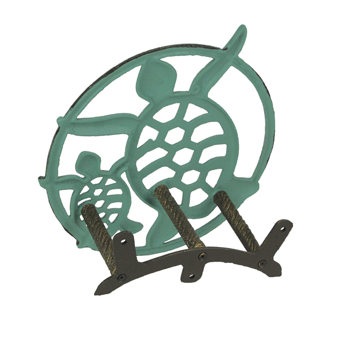 Cast Iron Sea Turtle Decorative Wall Mounted Hanging Garden Hose Holder - Image 7