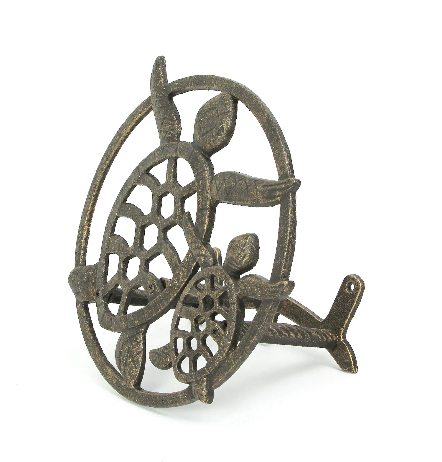 Cast Iron Sea Turtle Decorative Wall Mounted Hanging Garden Hose Holder - Image 8