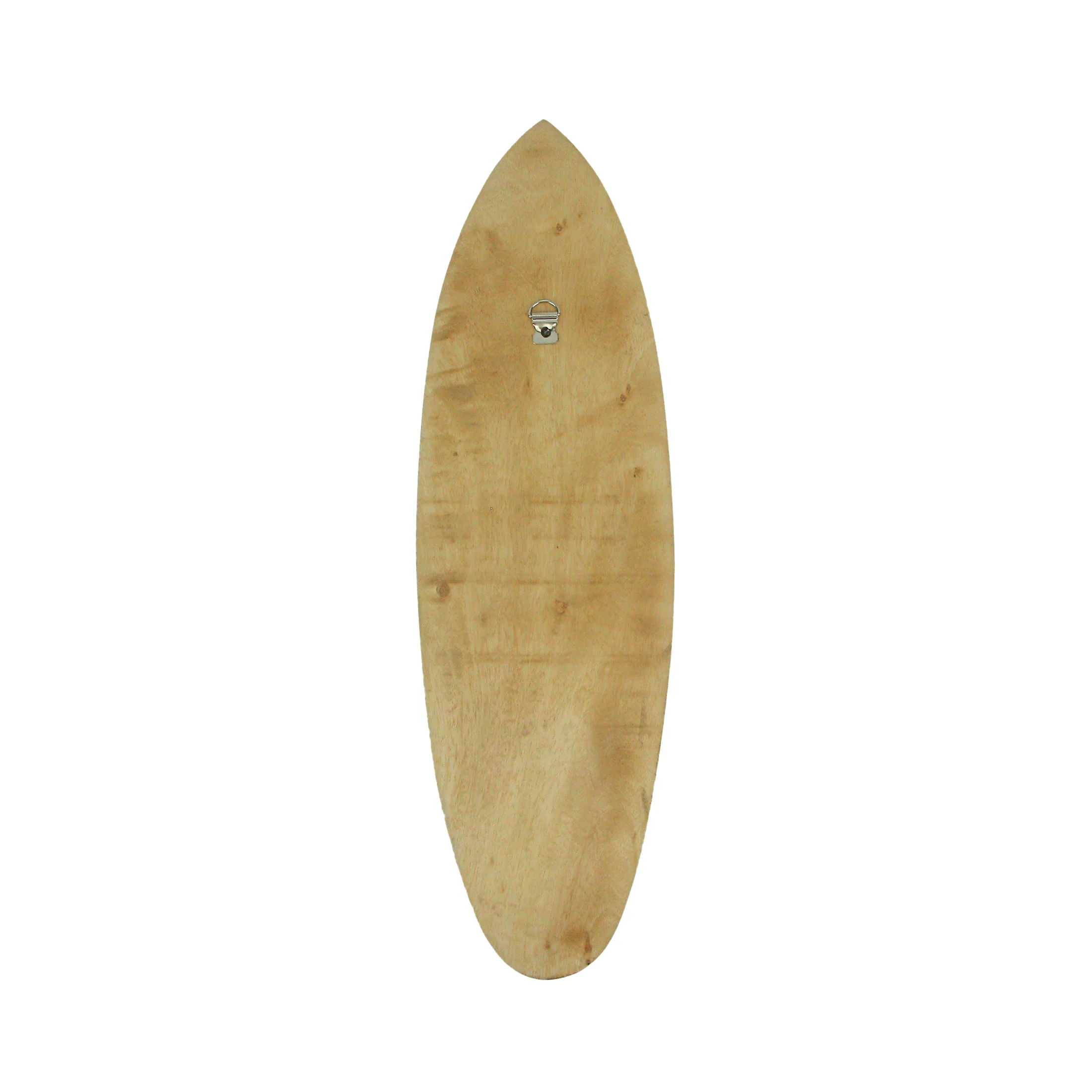 Set Of 2 Hand Crafted Wooden Gecko and Sea Turtle Design Surfboard Wall Hangings 20 Inches - Image 3